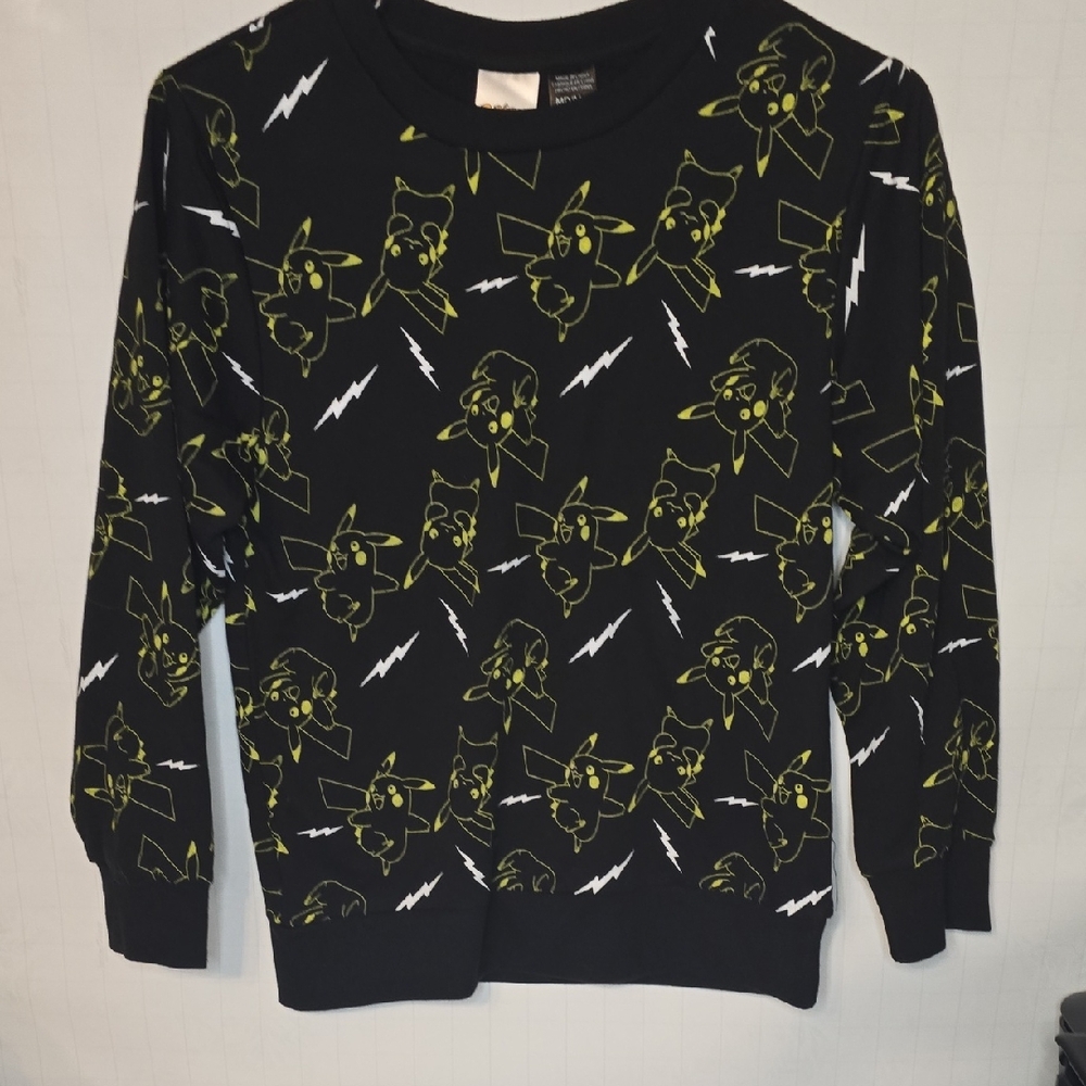 Pokemon Black Sweatshirt with Yellow Logo